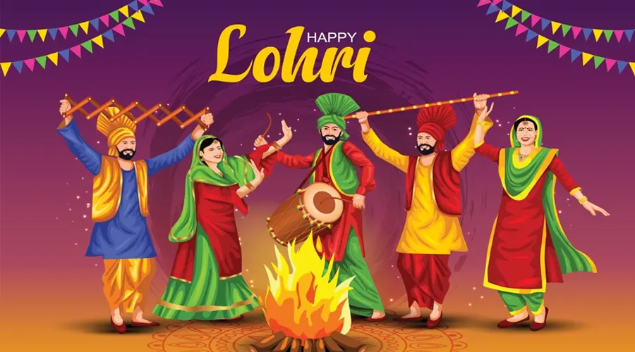 Lohri a popular Indian festival that is celebrated to mark the beginning of the harvest season for winter crops